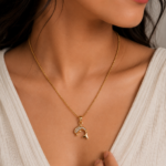 Golden Dolphin Pendant thumbnail