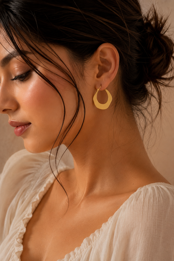 Nyra Gold Hoops